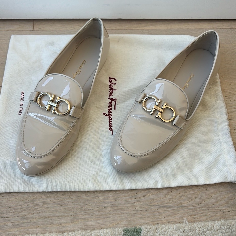Salvatore Ferragamo Patent Leather Loafers
